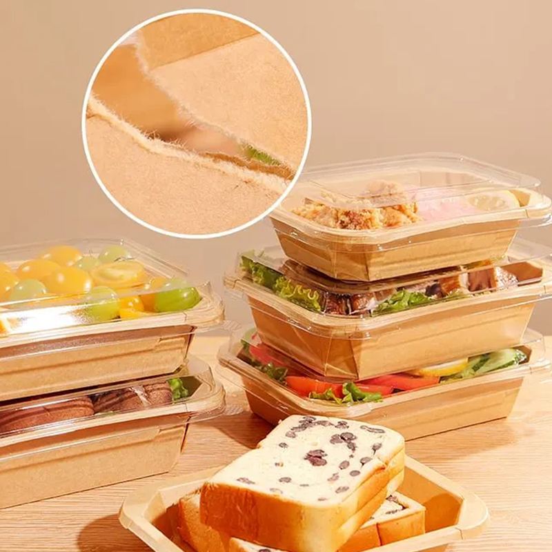Kraft Sushi Tray with Lid