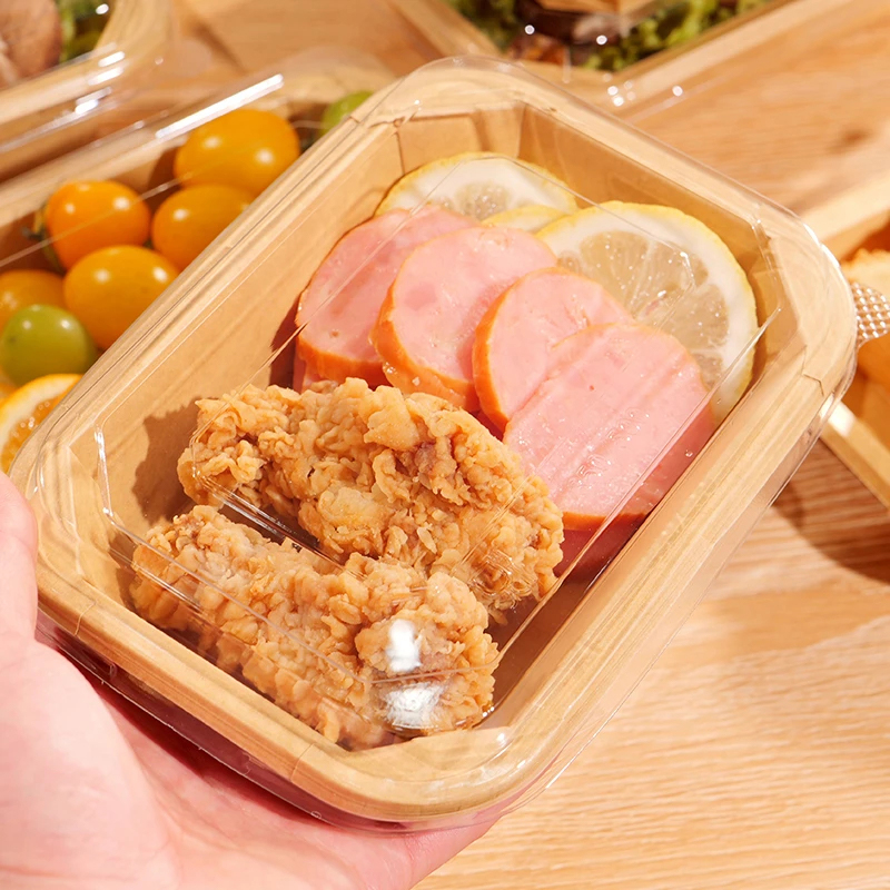 Kraft Sushi Tray with Lid