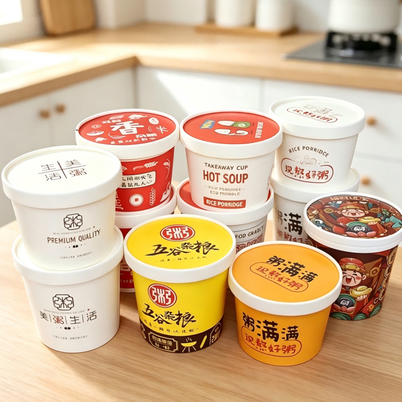 Paper Soup Cup with Lid