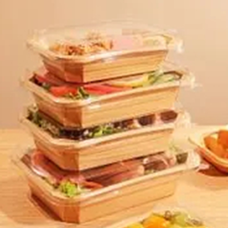 Kraft Sushi Tray with Lid