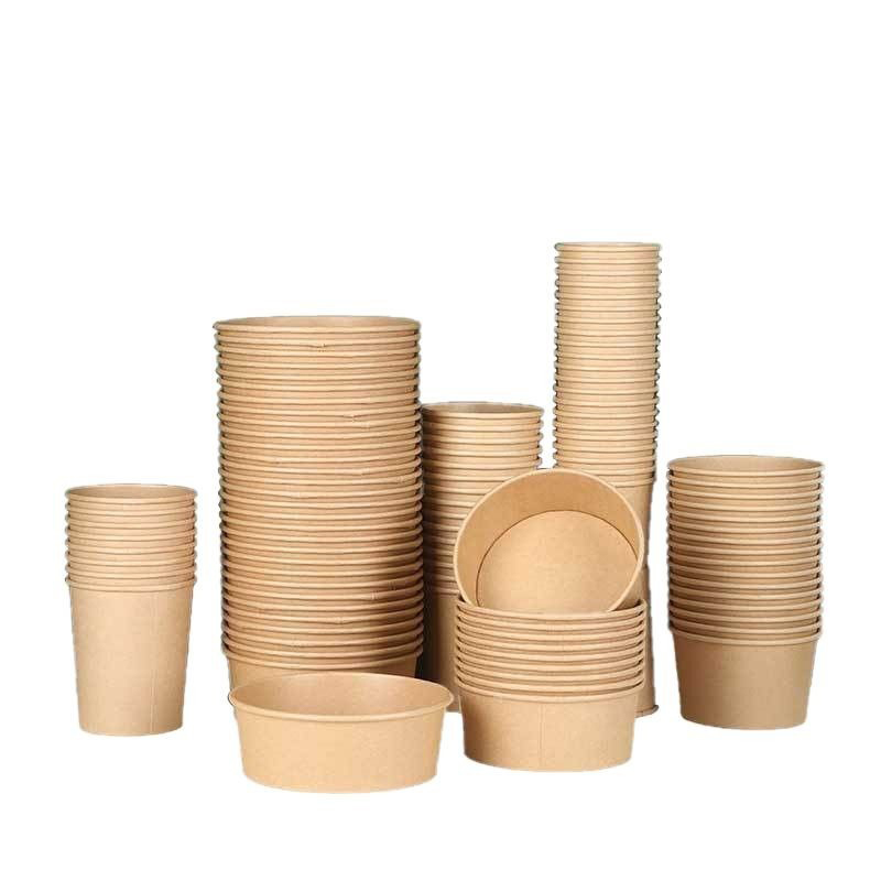 Round Paper Bowl with Lid