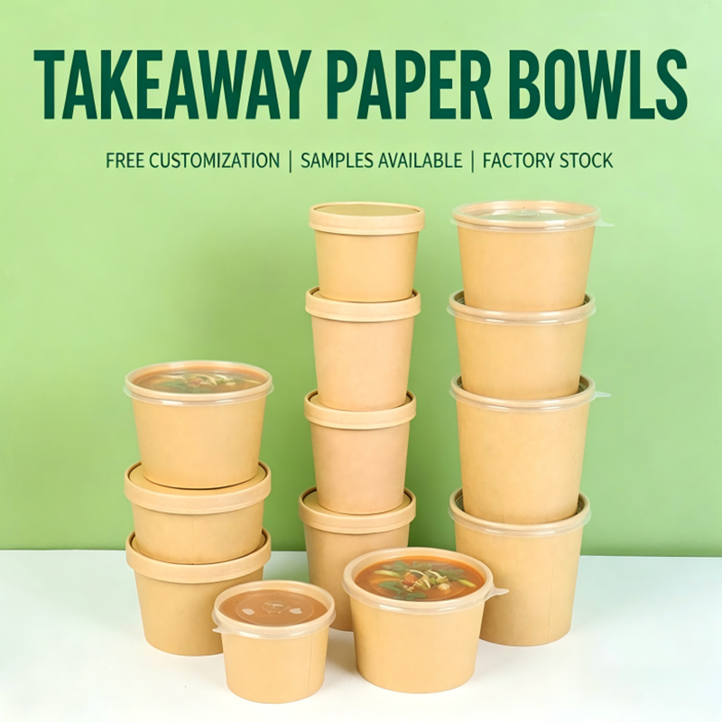 Paper Soup Cup with Lid