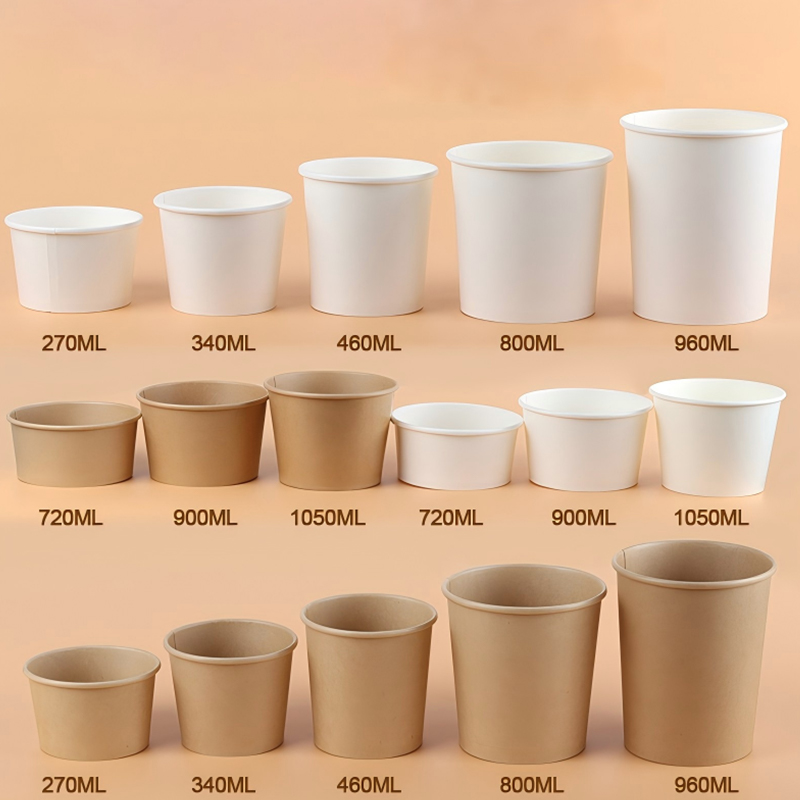 Paper Soup Cup with Lid
