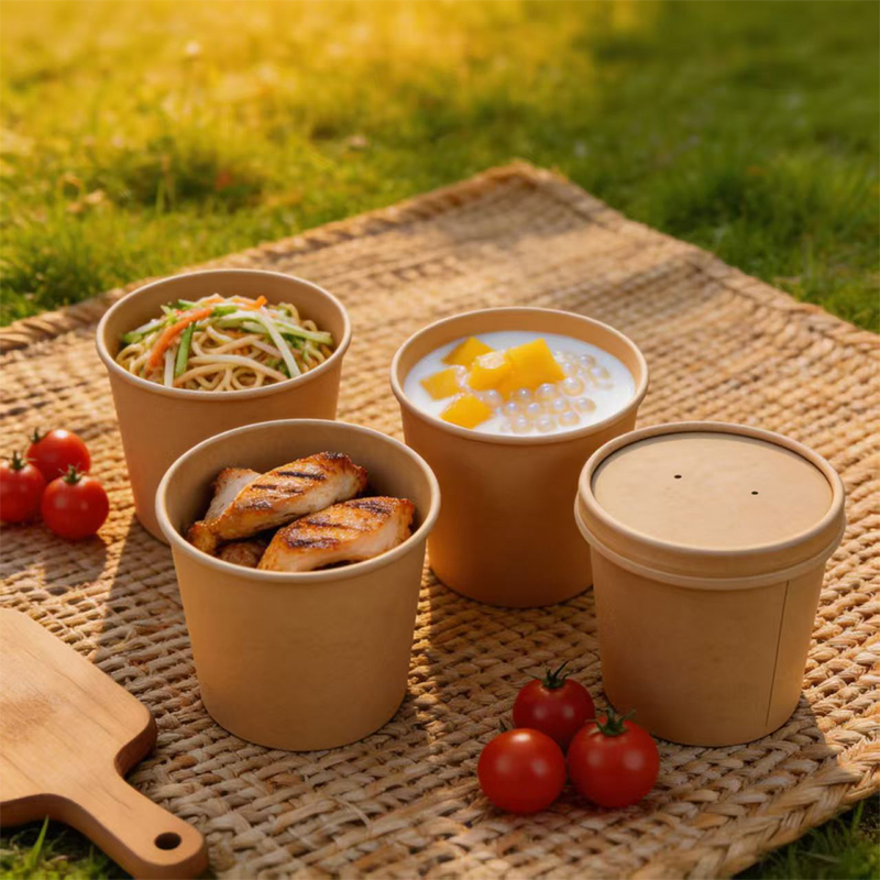 Paper Soup Cup with Lid