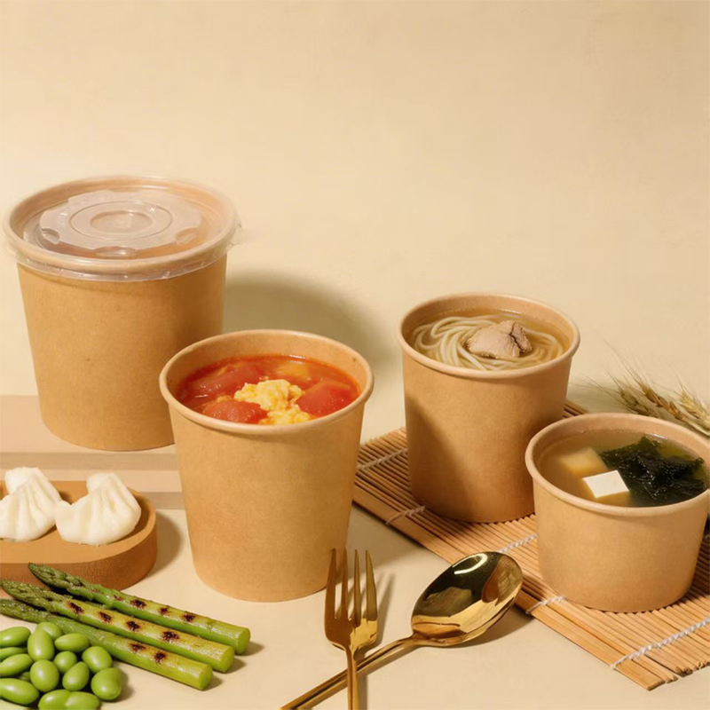 Paper Soup Cup with Lid