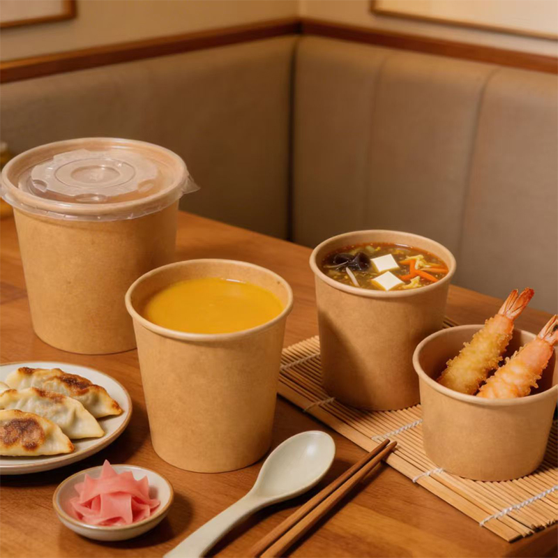 Paper Soup Cup with Lid