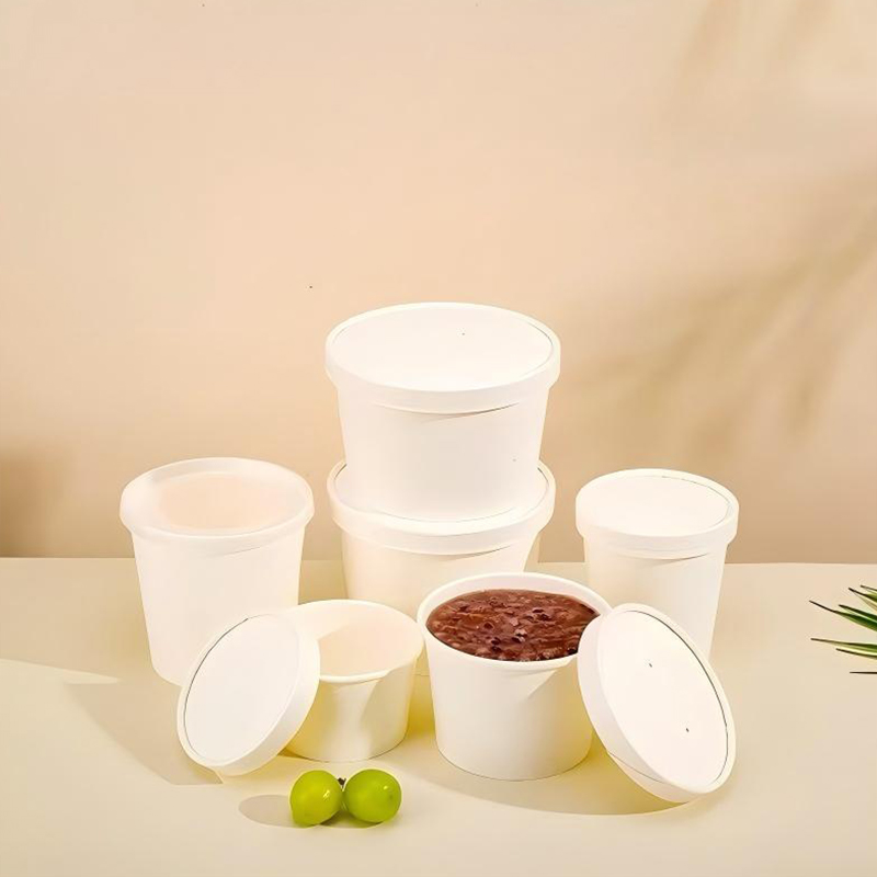 Paper Soup Cup with Lid