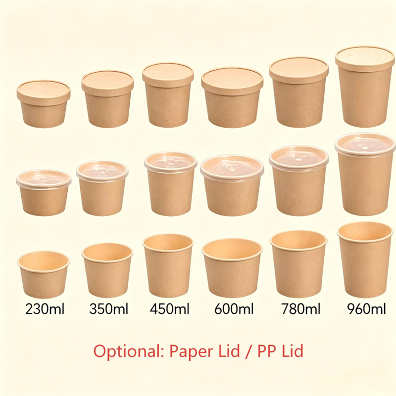 Paper Soup Cup with Lid
