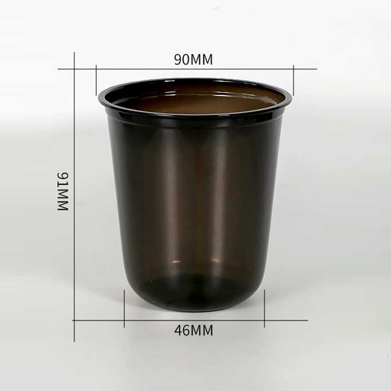 90mm U Shape Colored PET Cup