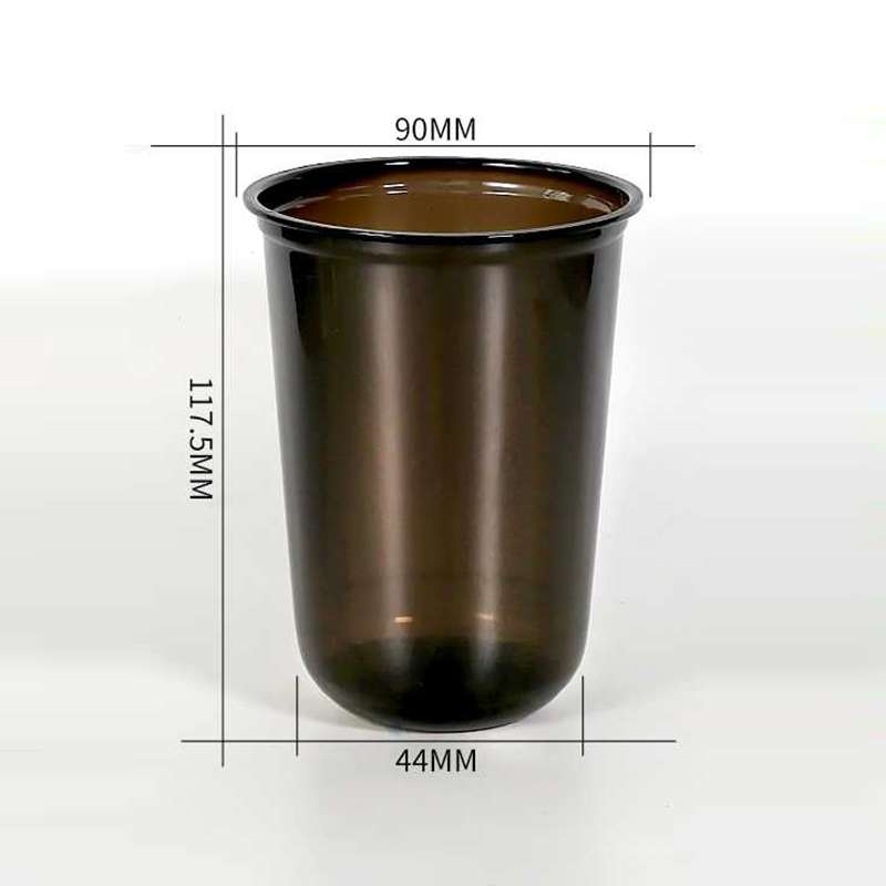 90mm U Shape Colored PET Cup