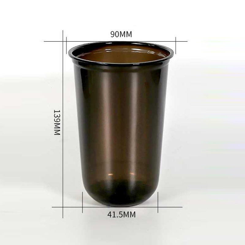 90mm U Shape Colored PET Cup